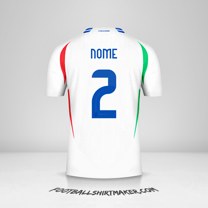 Maglia Italia 2024 Seconda -  nome - 2