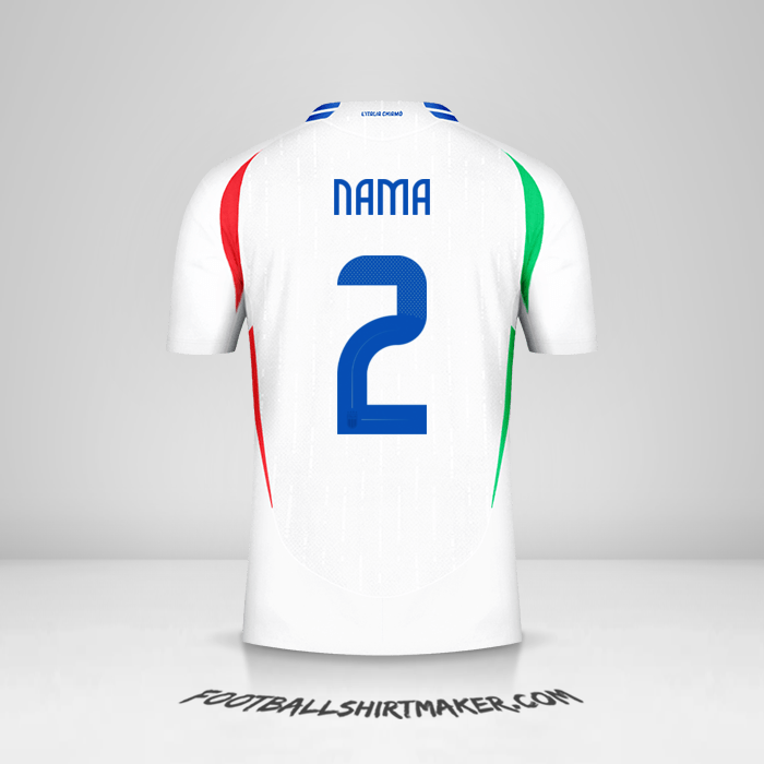 Jersey Italia 2024 Alternatif -  nama - 2