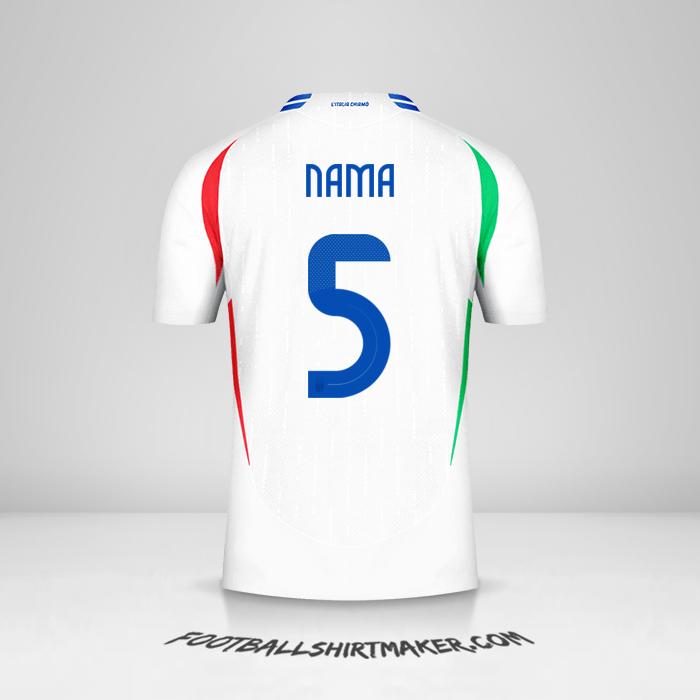 Jersey Italia 2024 Alternatif -  nama - 5