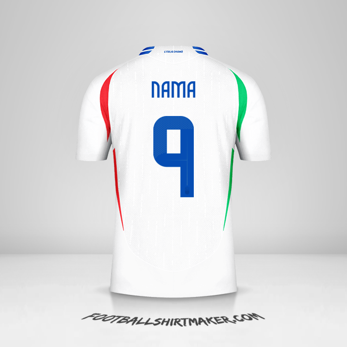 Jersey Italia 2024 Alternatif -  nama - 9