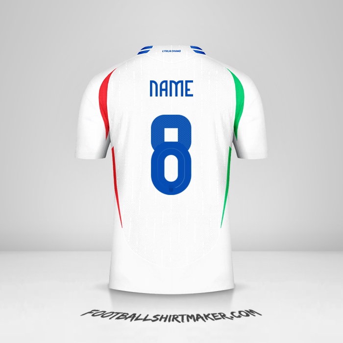 Shirt Italy 2024 Away -  name - 8