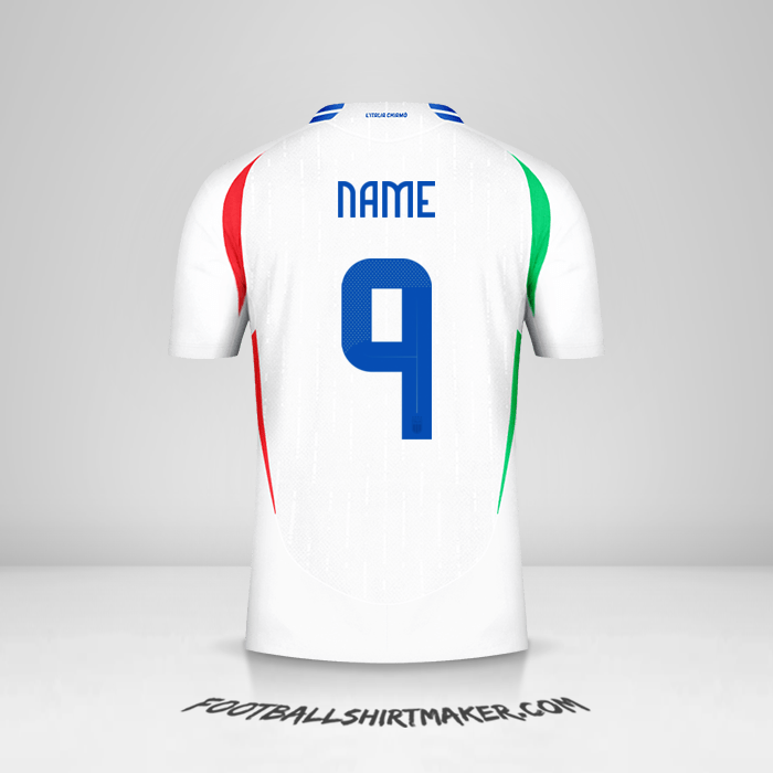 Shirt Italy 2024 Away -  name - 9