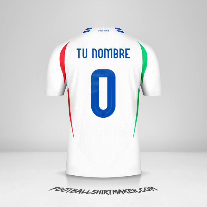 Camiseta Italia 2024 II -  tu nombre - 0