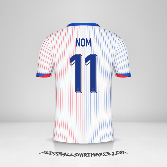 Maillot France 2024 Extérieur -  nom - 11