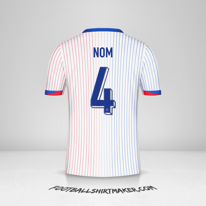 Maillot France 2024 Extérieur -  nom - 4
