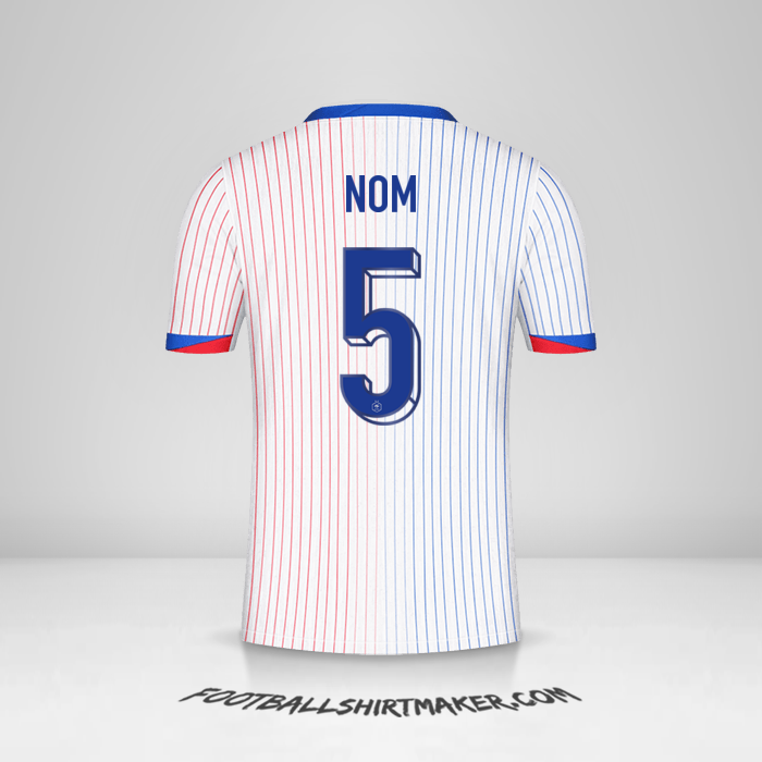 Maillot France 2024 Extérieur -  nom - 5