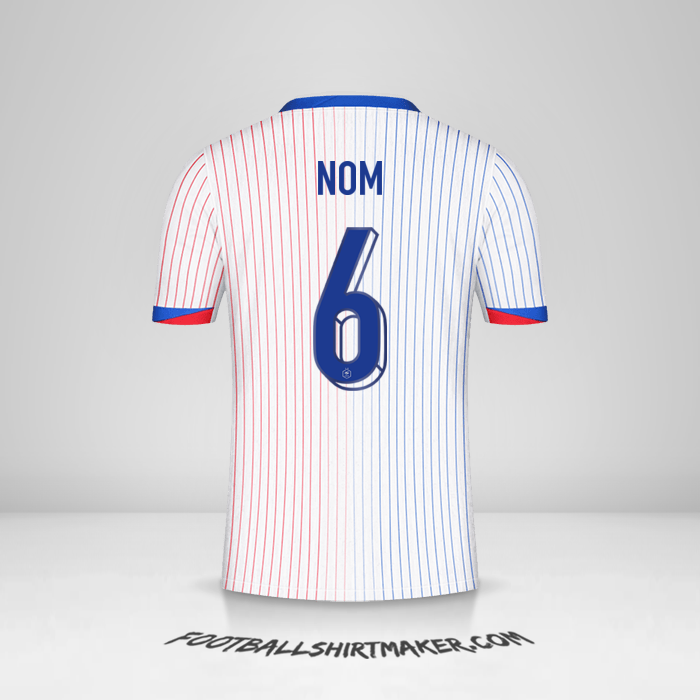 Maillot France 2024 Extérieur -  nom - 6