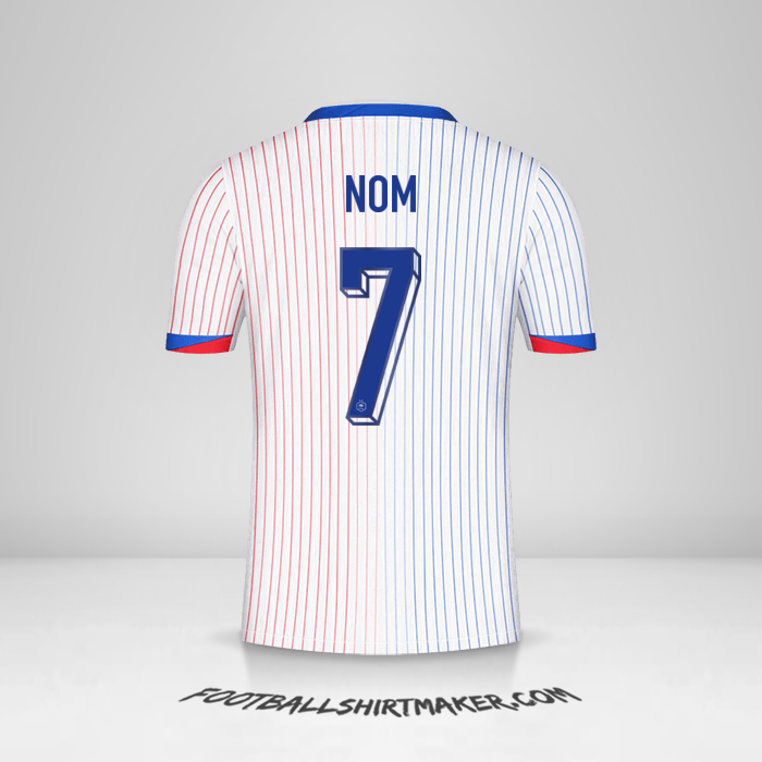 Maillot France 2024 Extérieur -  nom - 7