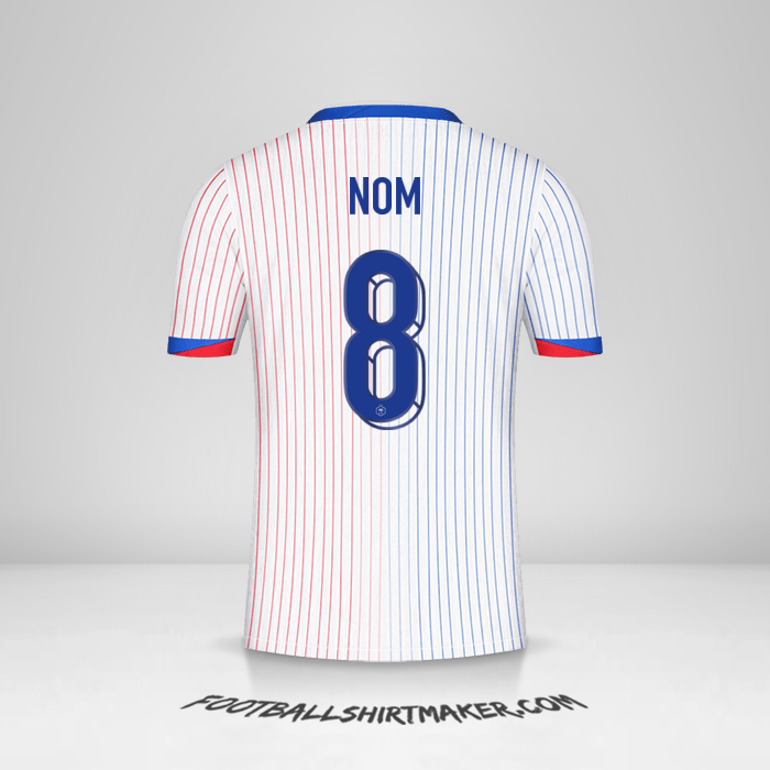 Maillot France 2024 Extérieur -  nom - 8