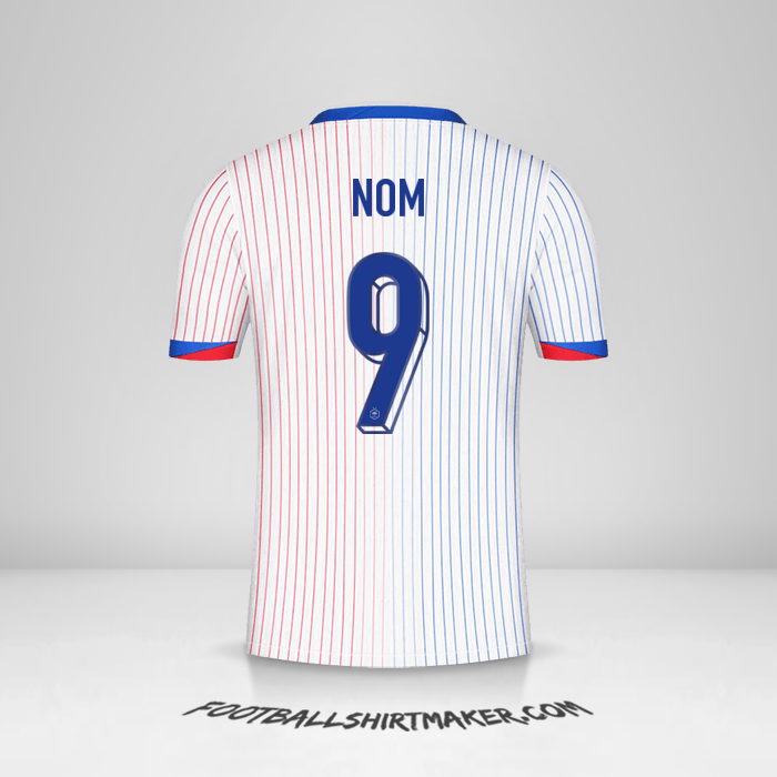 Maillot France 2024 Extérieur -  nom - 9