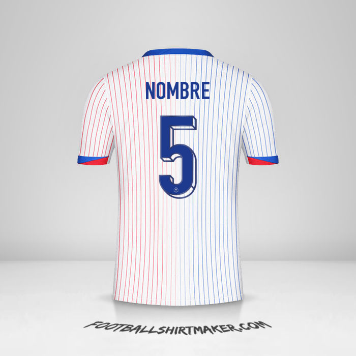 Jersey Francia 2024 Visita -  nombre - 5
