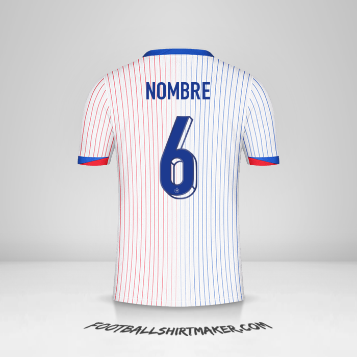 Camiseta Francia 2024 Visita -  nombre - 6
