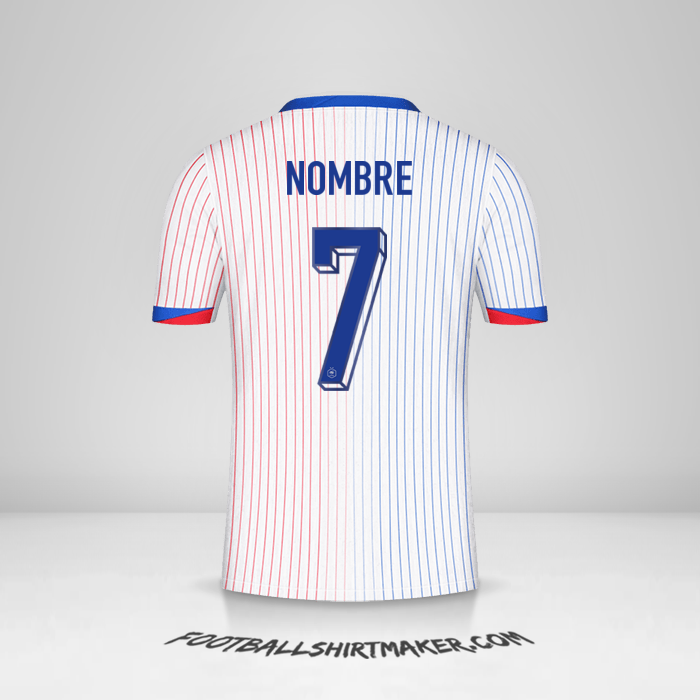 Jersey Francia 2024 Visita -  nombre - 7
