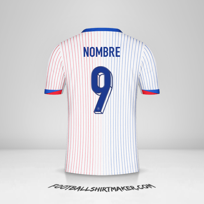 Camiseta Francia 2024 Visita -  nombre - 9