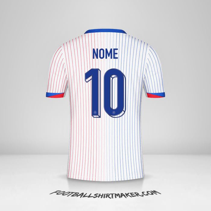 Camisa França 2024 Alternativa -  nome - 10