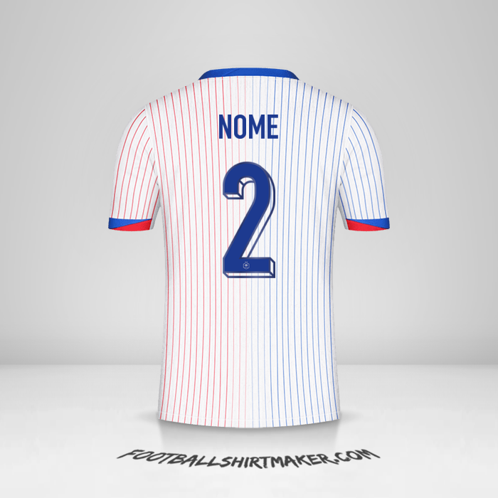 Camisola França 2024 Alternativa -  nome - 2