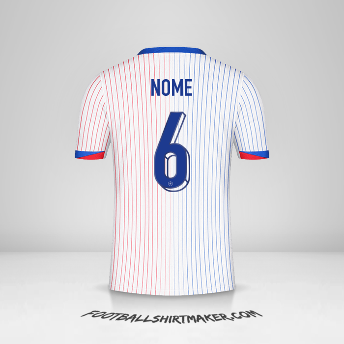 Maglia Francia 2024 Seconda -  nome - 6