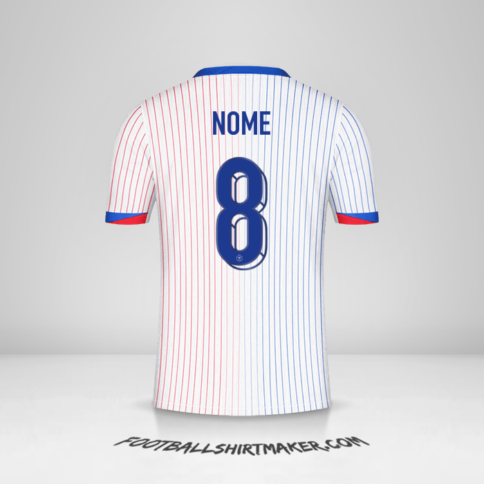 Maglia Francia 2024 Seconda -  nome - 8
