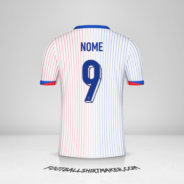 Camisa França 2024 Alternativa -  nome - 9
