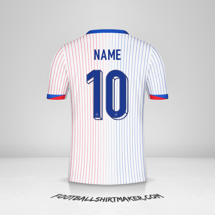 Trikot Frankreich 2024 Auswärts -  name - 10