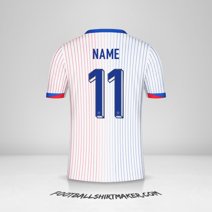 Jersey France 2024 Away -  name - 11