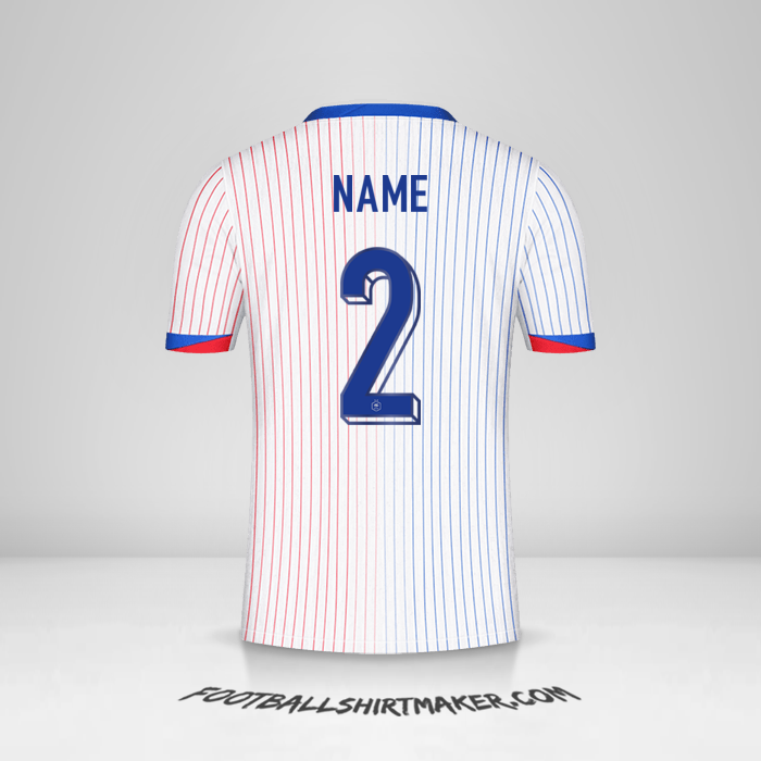 Shirt France 2024 Away -  name - 2
