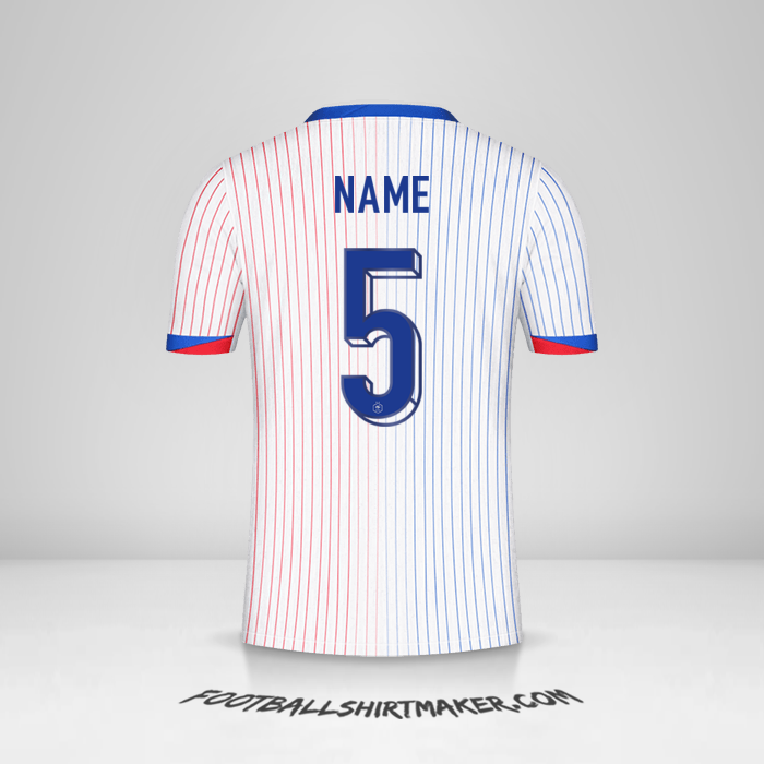 Jersey France 2024 Away -  name - 5