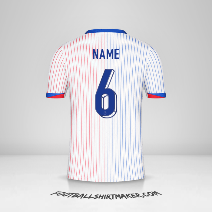Jersey France 2024 Away -  name - 6