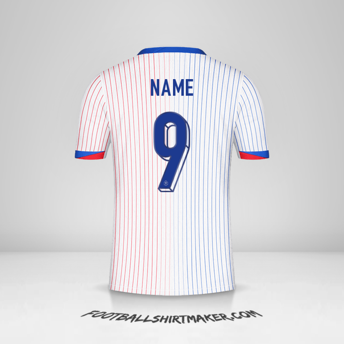 Trikot Frankreich 2024 Auswärts -  name - 9