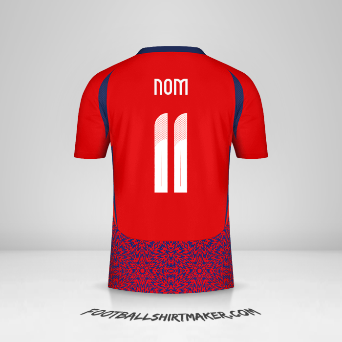 Maillot Costa Rica 2024 -  nom - 11