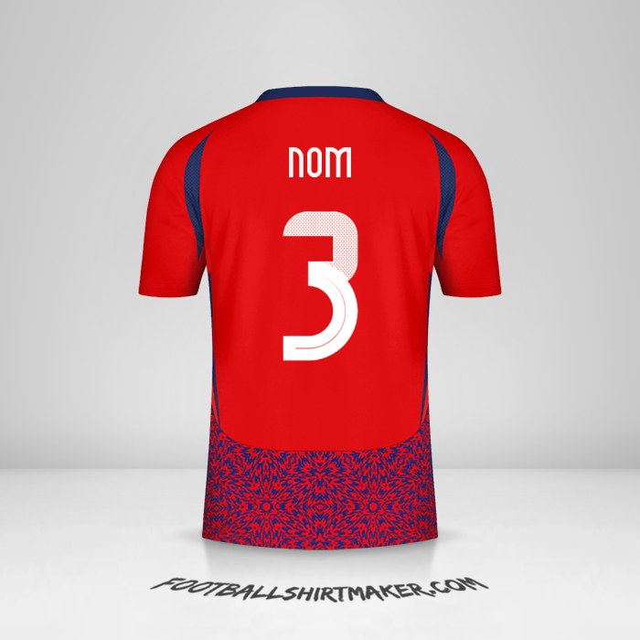 Maillot Costa Rica 2024 -  nom - 3