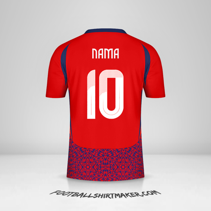 Jersey Kosta Rika 2024 -  nama - 10