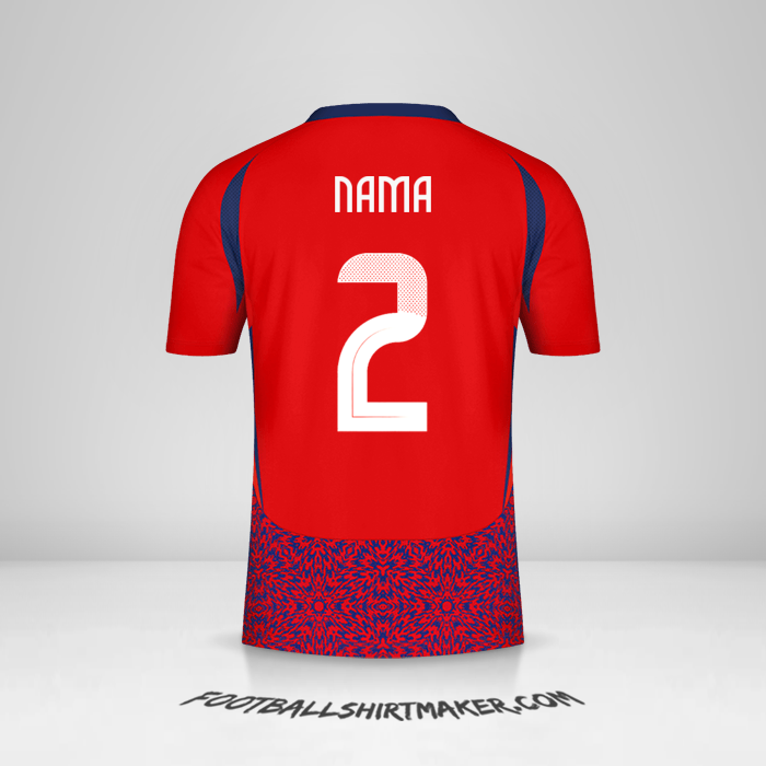 Jersey Kosta Rika 2024 -  nama - 2