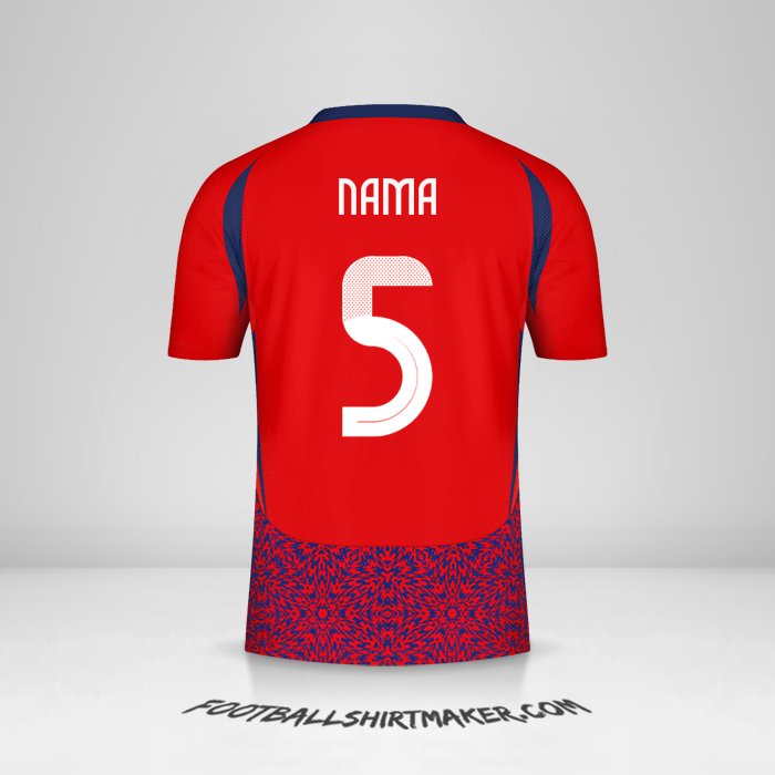 Jersey Kosta Rika 2024 -  nama - 5