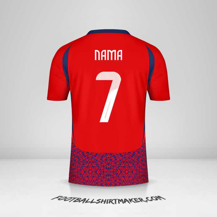 Jersey Kosta Rika 2024 -  nama - 7