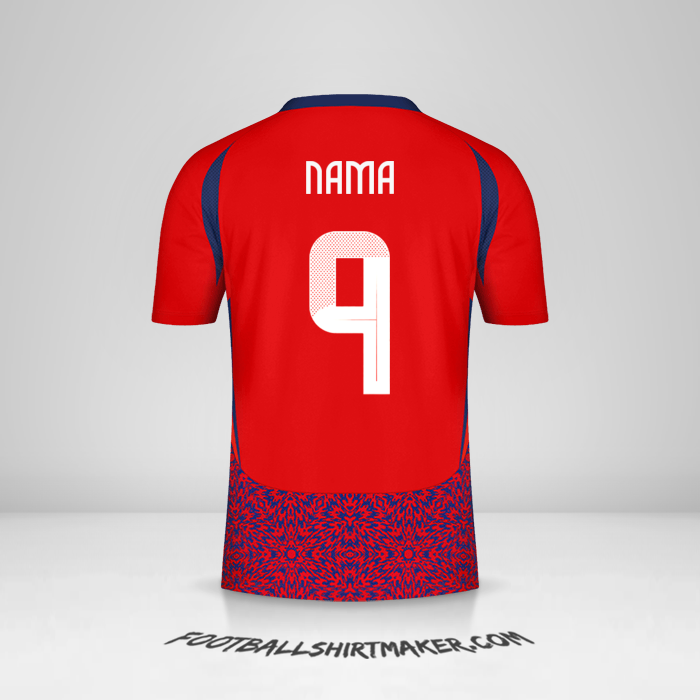 Jersey Kosta Rika 2024 -  nama - 9