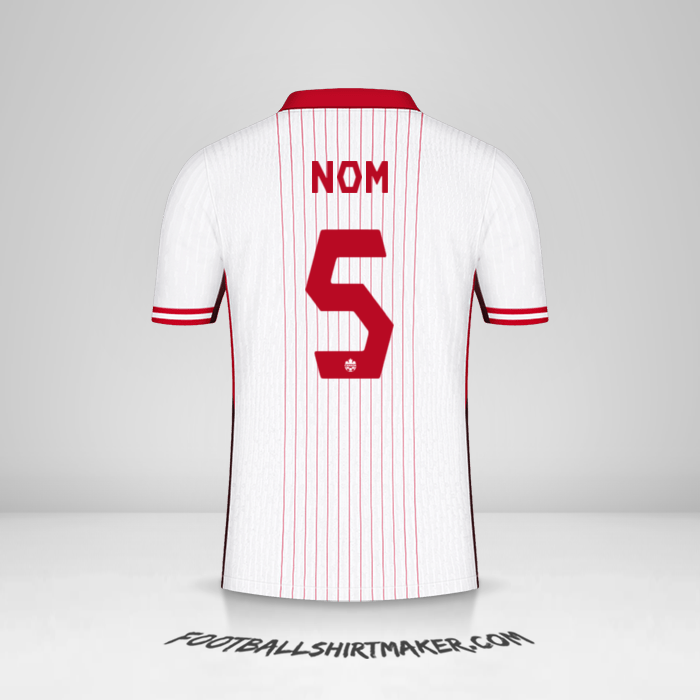 Maillot Canada 2024 Extérieur -  nom - 5