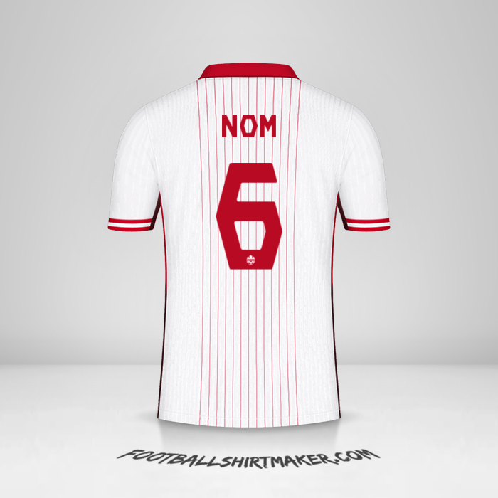 Maillot Canada 2024 Extérieur -  nom - 6