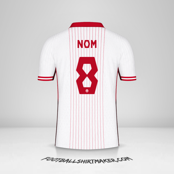 Maillot Canada 2024 Extérieur -  nom - 8