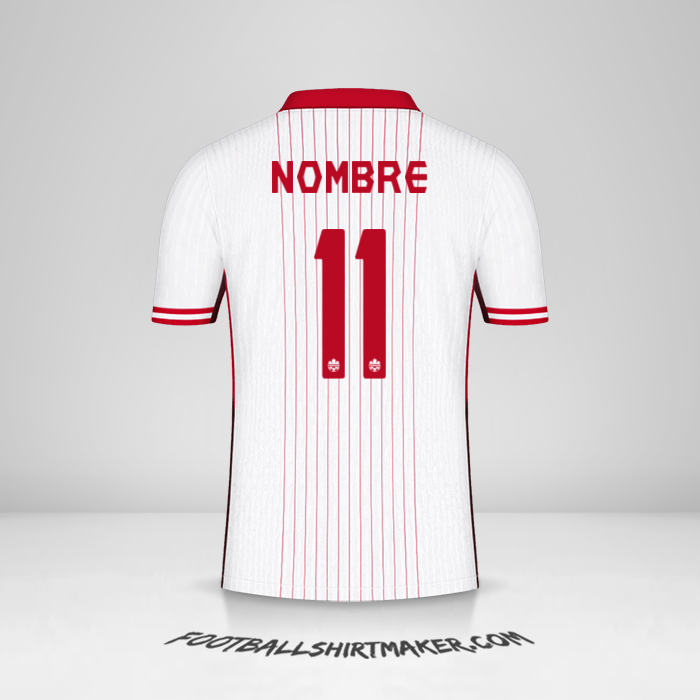 Camiseta Canada 2024 Visita -  nombre - 11