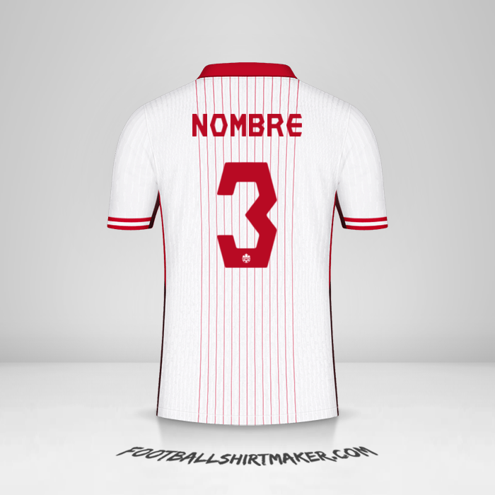 Camiseta Canada 2024 Visita -  nombre - 3