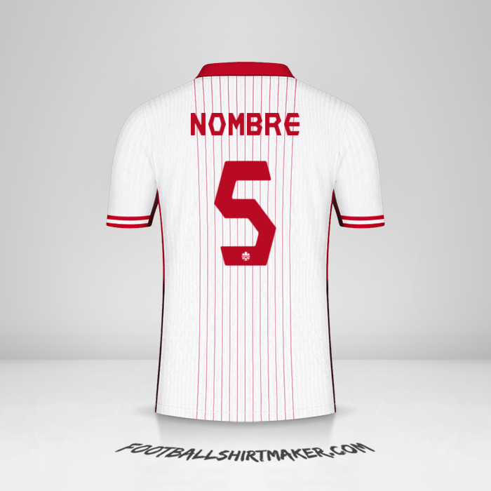 Camiseta Canada 2024 Visita -  nombre - 5