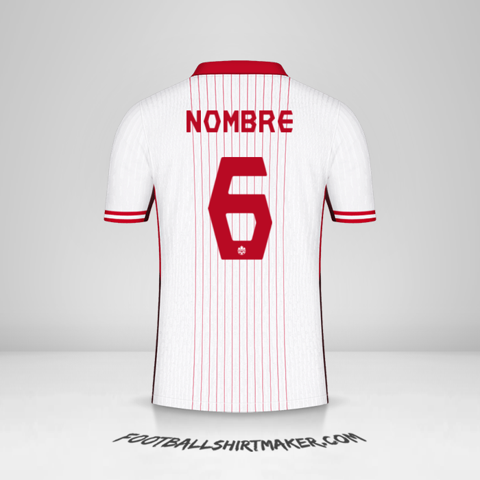 Camiseta Canada 2024 Visita -  nombre - 6
