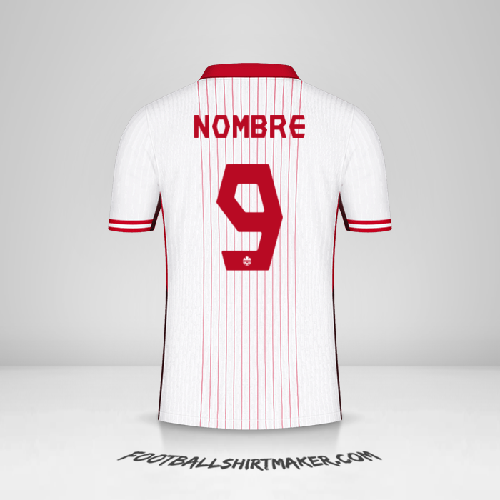 Camiseta Canada 2024 Visita -  nombre - 9