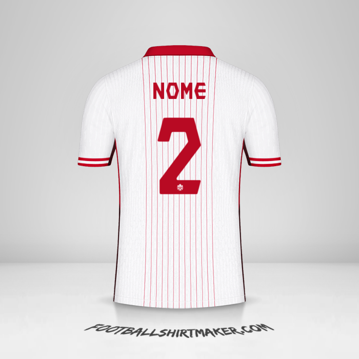 Camisa Canadá 2024 Alternativa -  nome - 2