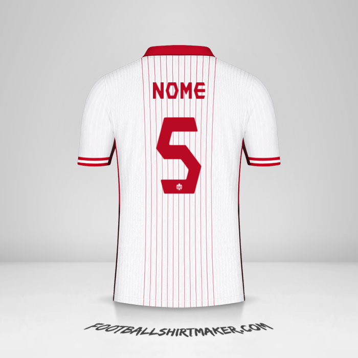 Maglia Canada 2024 Seconda -  nome - 5