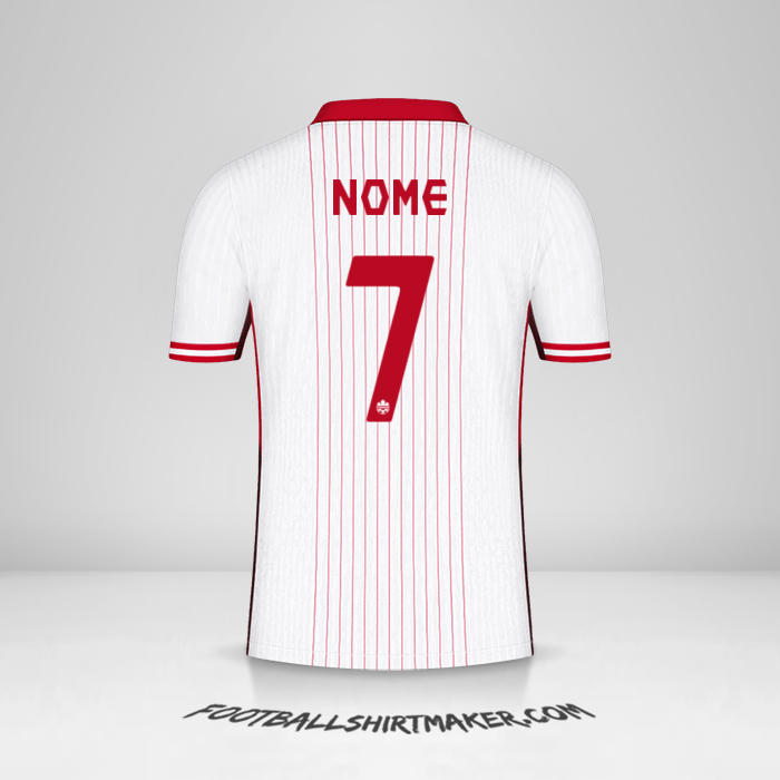 Camisola Canadá 2024 Alternativa -  nome - 7