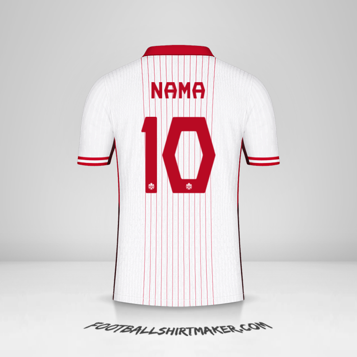 Jersey Kanada 2024 Alternatif -  nama - 10