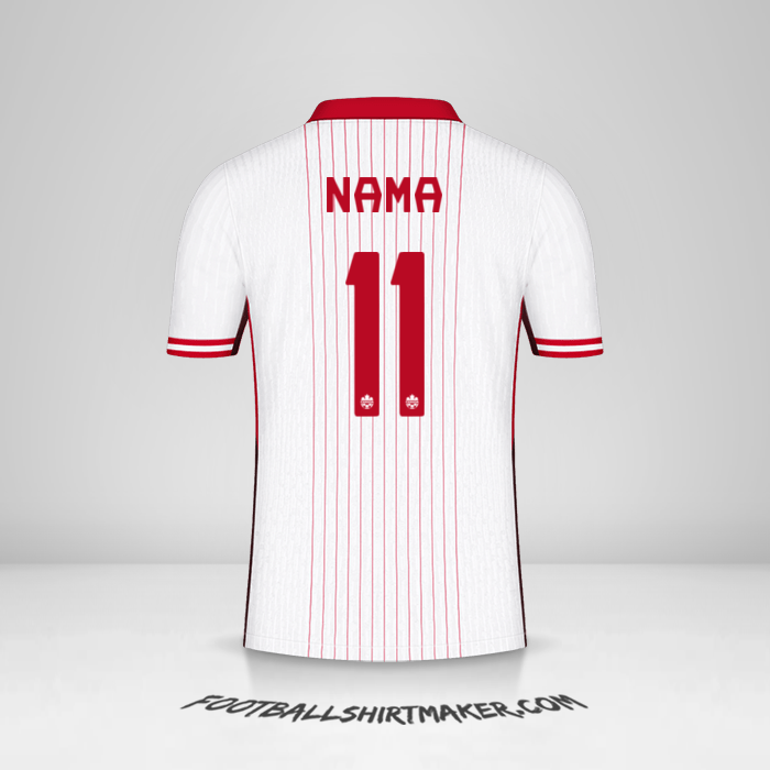 Jersey Kanada 2024 Alternatif -  nama - 11