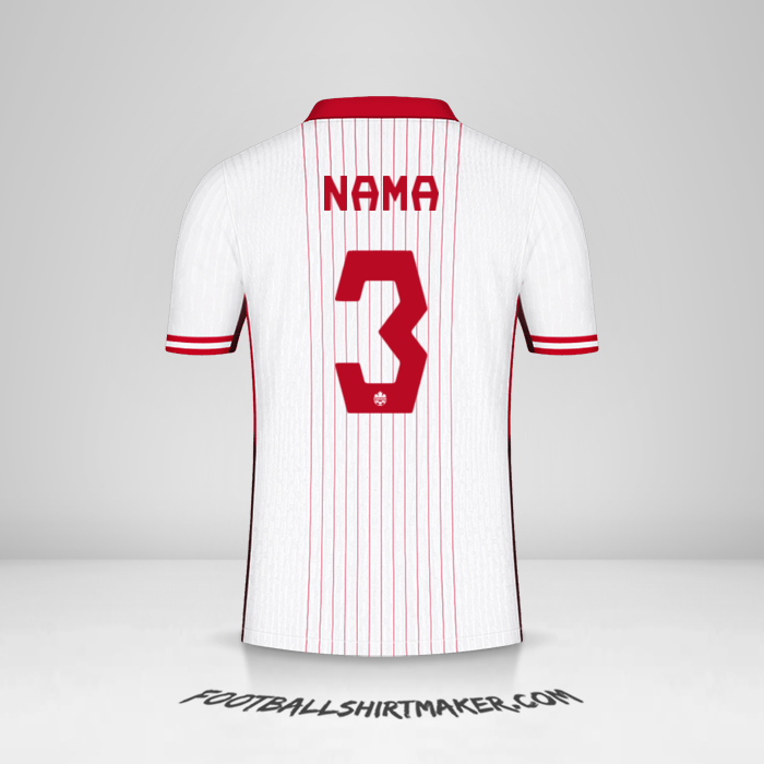 Jersey Kanada 2024 Alternatif -  nama - 3
